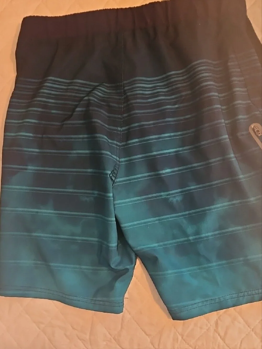 ZeroXposur Men's Small Teal and Dark Blue Gradient Board Shorts
